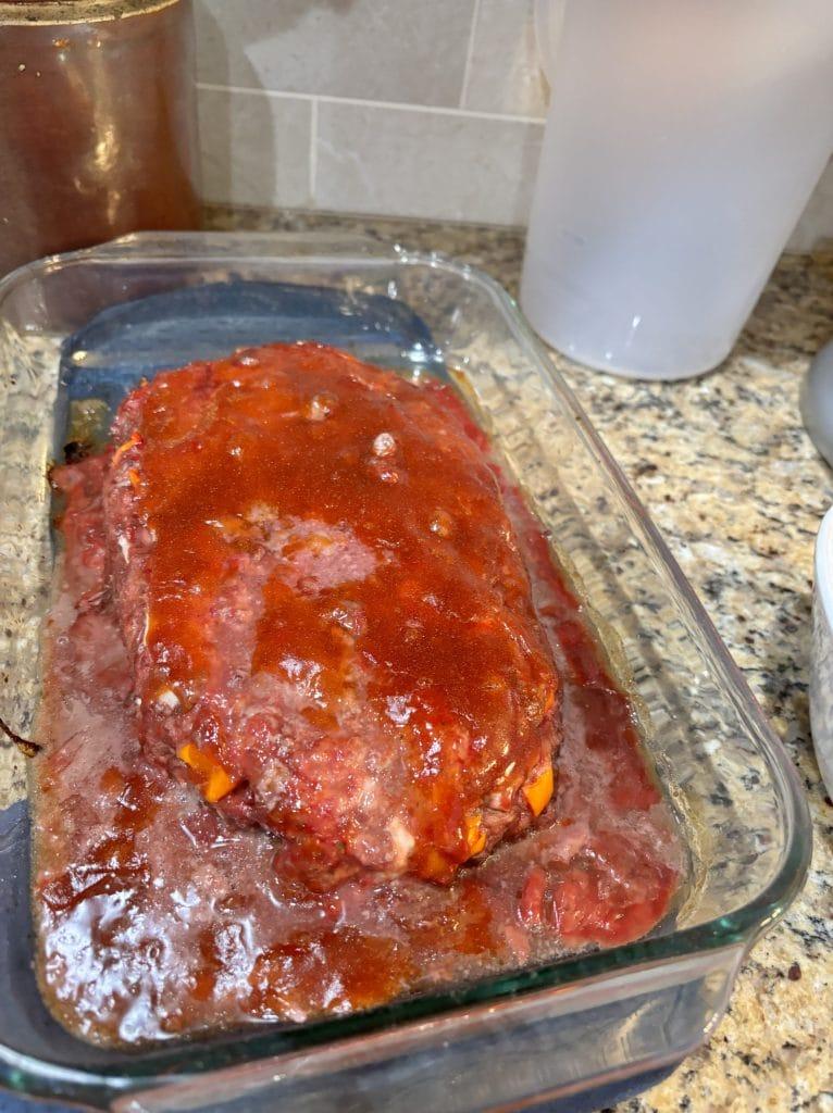 cooked smoked meatloaf